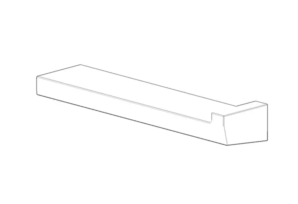 DORNBRACHT Halter für Papierrollenhalter ERSATZTEILE 081773553 131 x 18 x 30 mm Champagne (22kt Gold), 081773553-47 Galeriebild 1